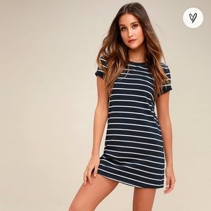 NWT Lulus striped T-shirt dress